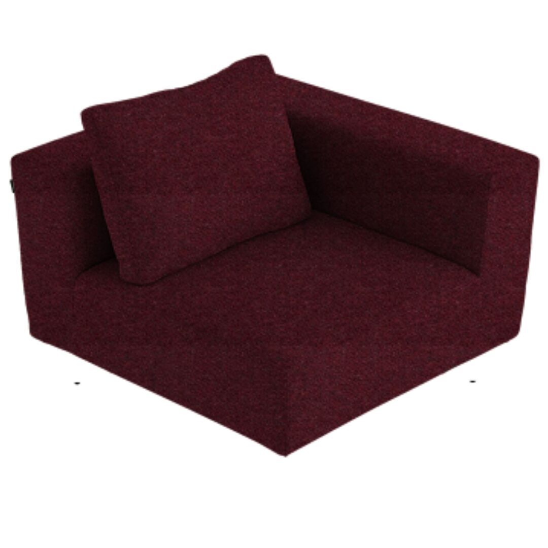 Softline A/S Softline Lotus Sofa Eckmodul Felt Melange - 651 Eggplant