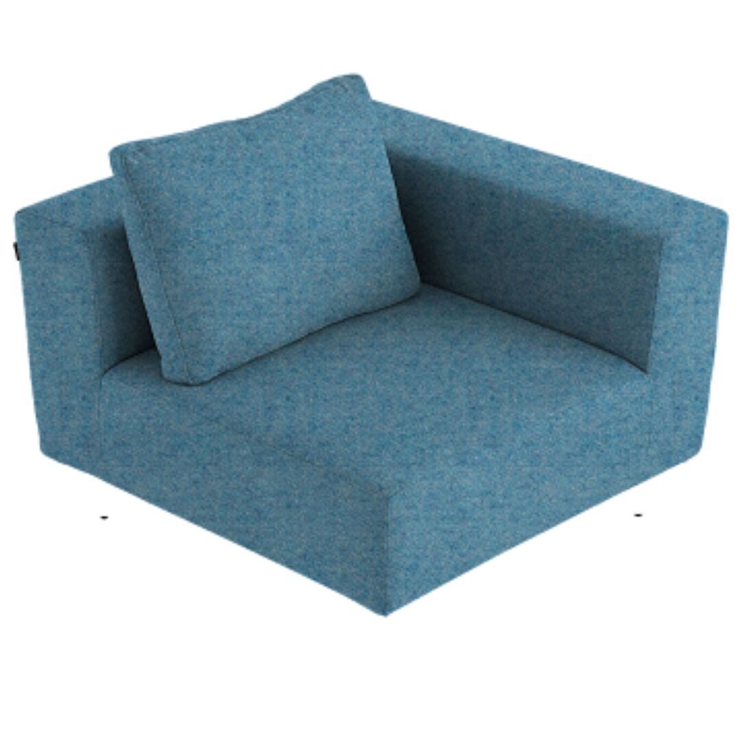 Softline A/S Softline Lotus Sofa Eckmodul Felt Melange - 858 Sky Blue