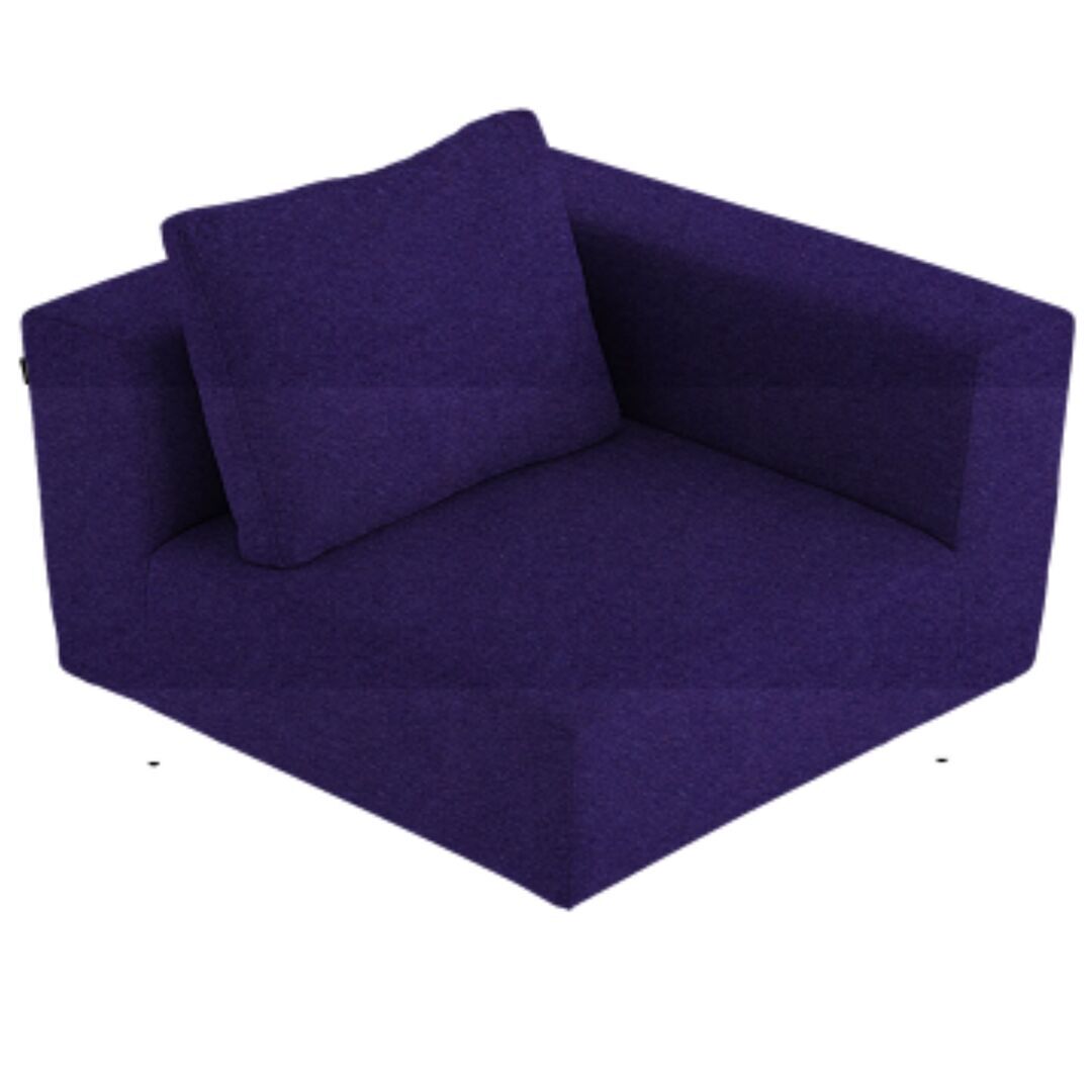 Softline A/S Softline Lotus Sofa Eckmodul Felt - 581 Eggplant