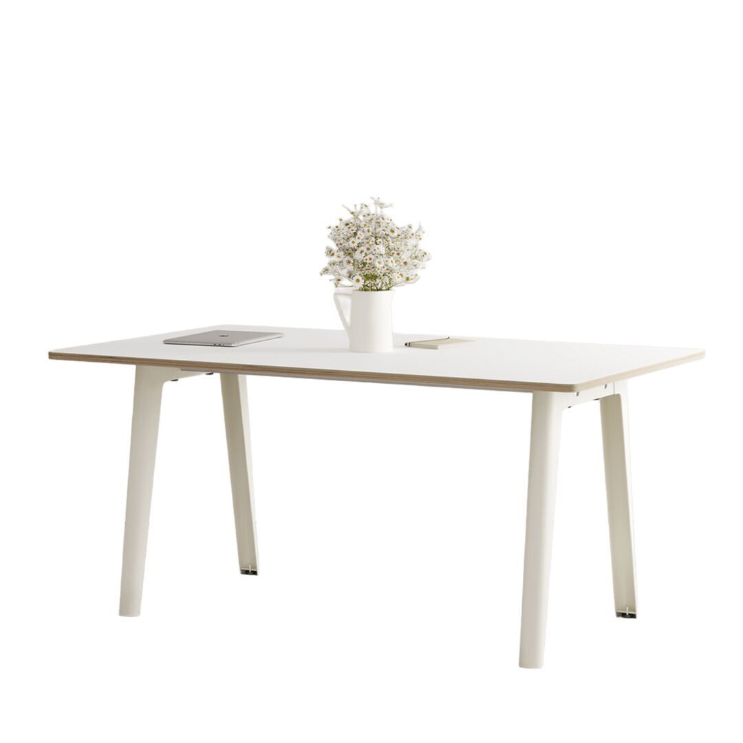 TIPTOE New modern table - White laminate B: 160 cm, Cream White 