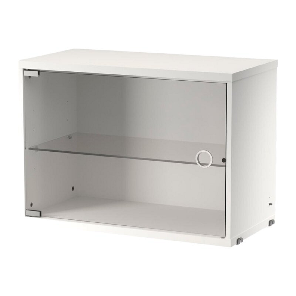 String Furniture  Vitrine mit Glasschwingtür B 58 x T 30 cm - Weiß