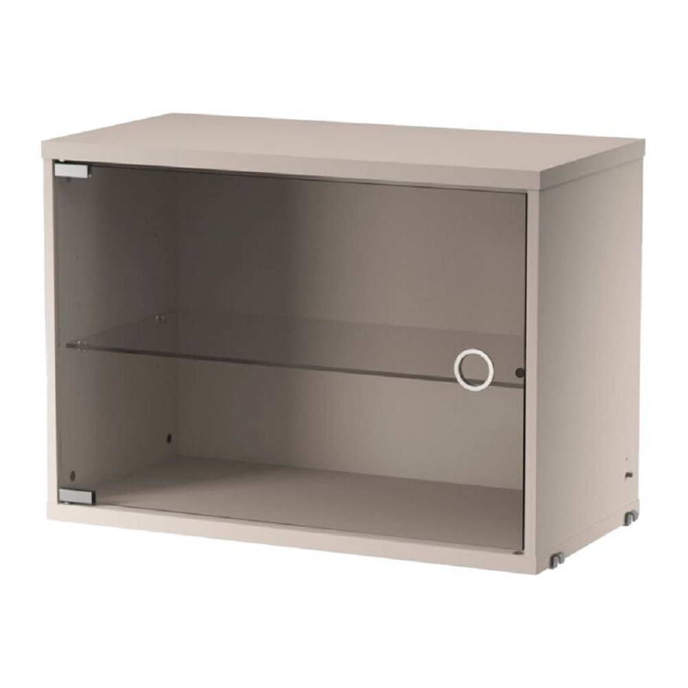 String Furniture  Vitrine mit Glasschwingtür B 58 x T 30 cm - Beige