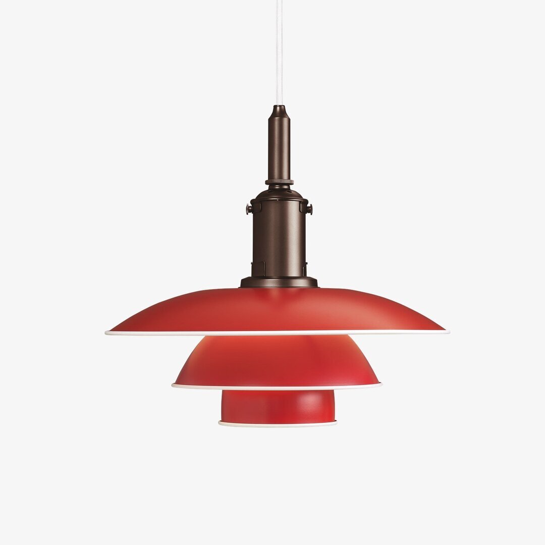 Louis Poulsen PH 3½-3 Pendelleuchte - Rot