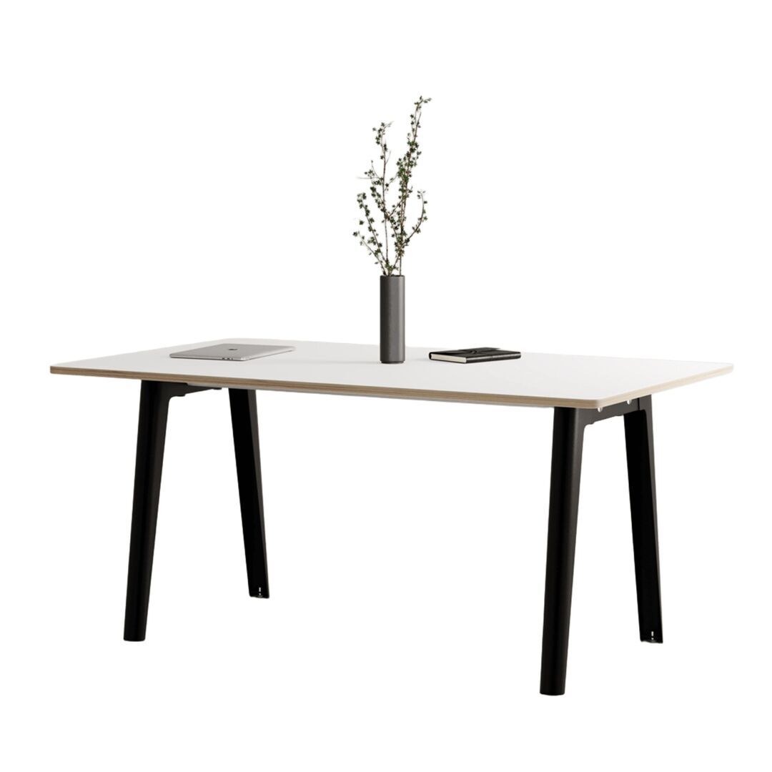 TIPTOE New modern table - White laminate B: 160 cm, Graphit schwarz