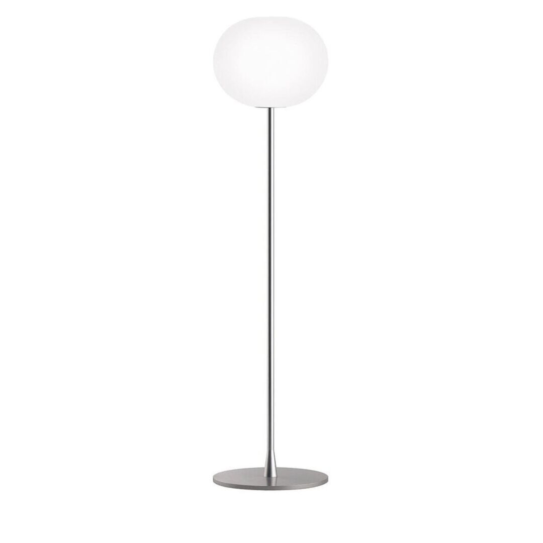 Flos Stehleuchte Glo-Ball F1 von Flos  Stahl, Glas, Kunststoff, Silber