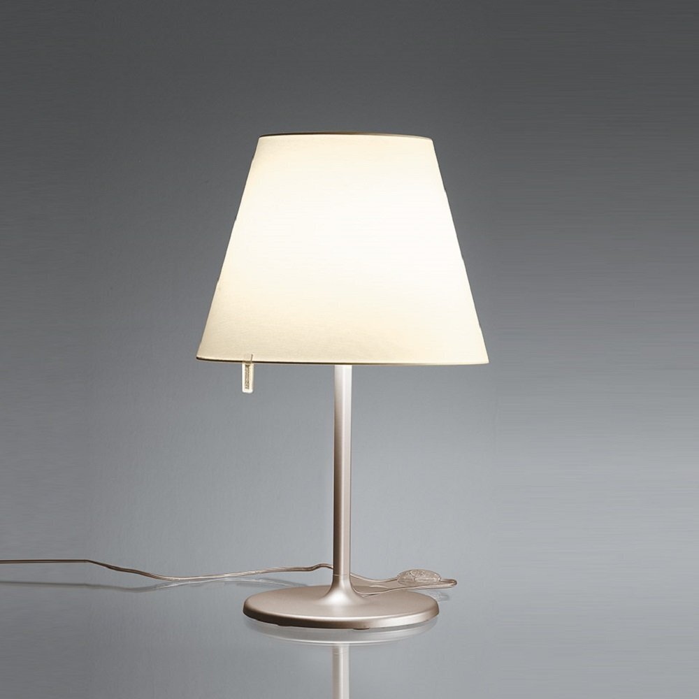 Artemide Melampo Notte / Tavolo Tischleuchte - große Ausführung, Stab bronze-metallic, Schirm Ecrú 