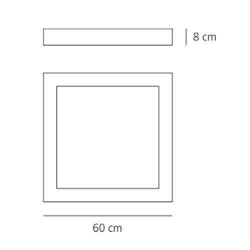 Artemide Altrove 600 Wall/ceiling LED