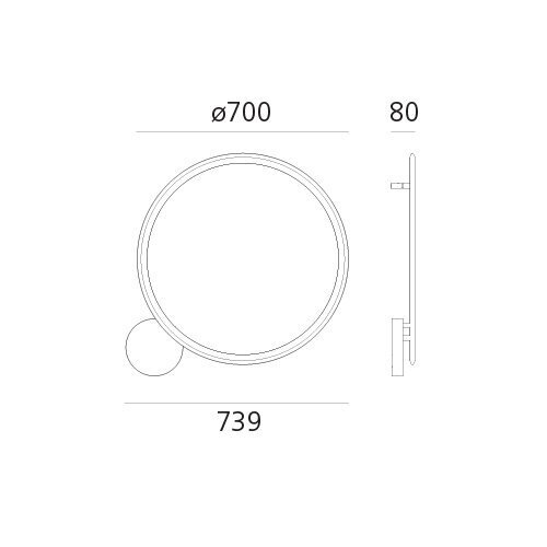 Artemide Discovery wall/ceiling