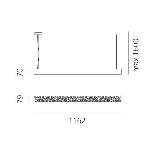 Artemide Calipso Linear System 120 Suspension