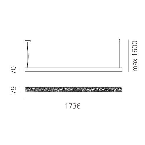 Artemide Calipso Linear System 180 Suspension