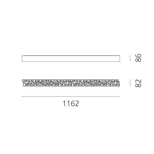 Artemide Calipso Linear System 120 Ceiling APP Compatible