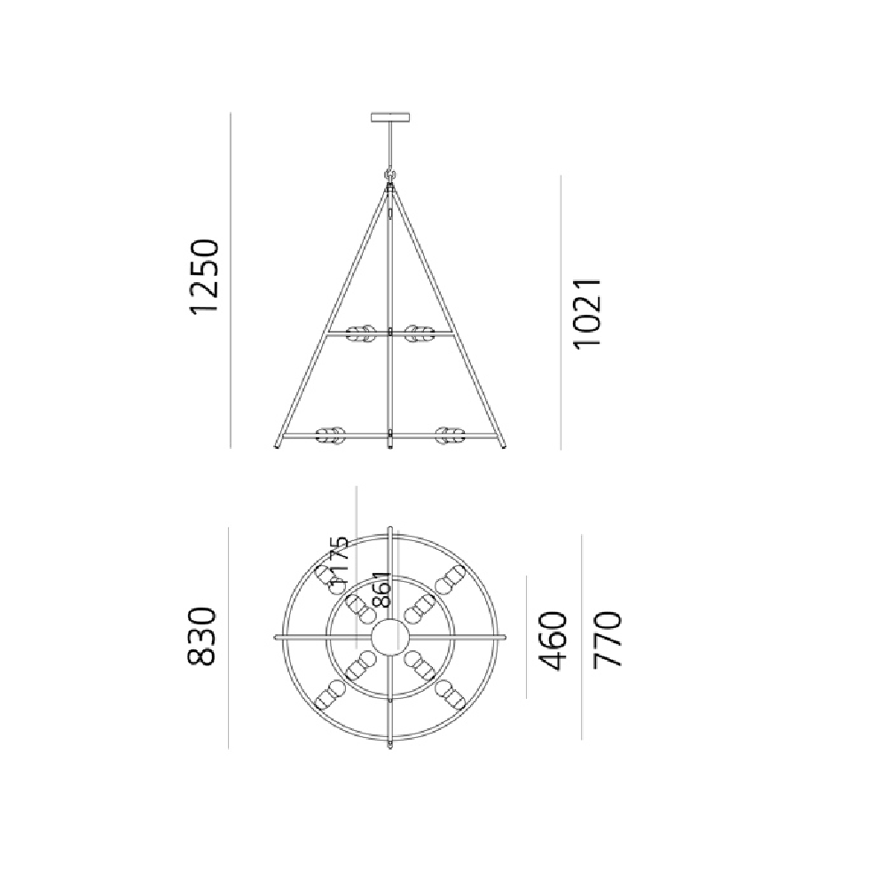 Artemide El Porís Pendelleuchte