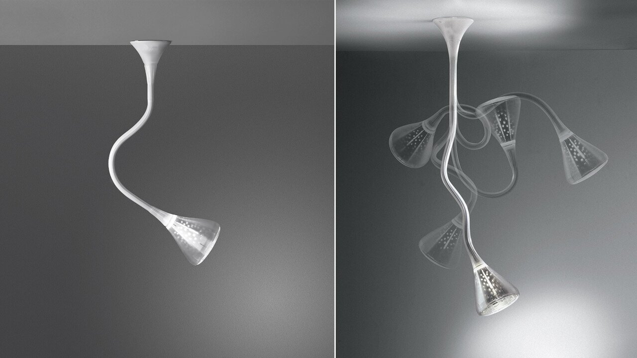 Artemide Pipe LED White Integralis Pendelleuchte