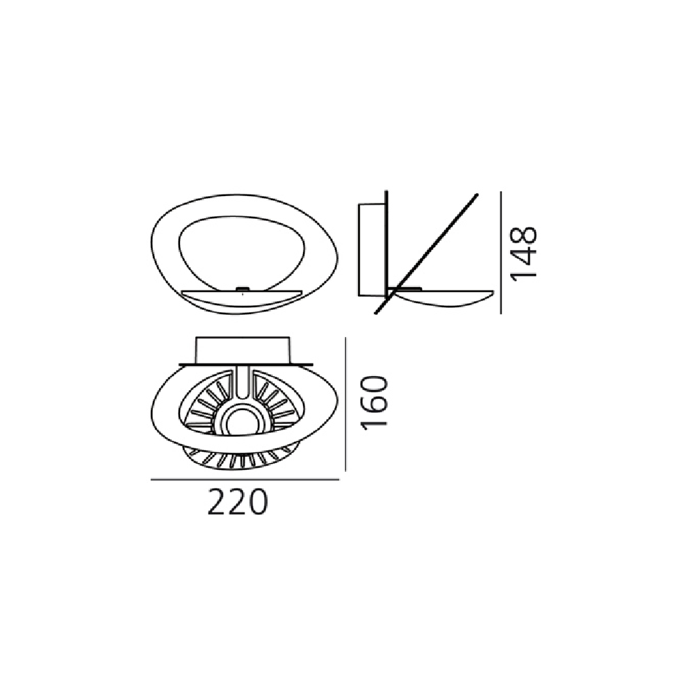 Artemide Pirce Micro Led Wall Wandleuchte