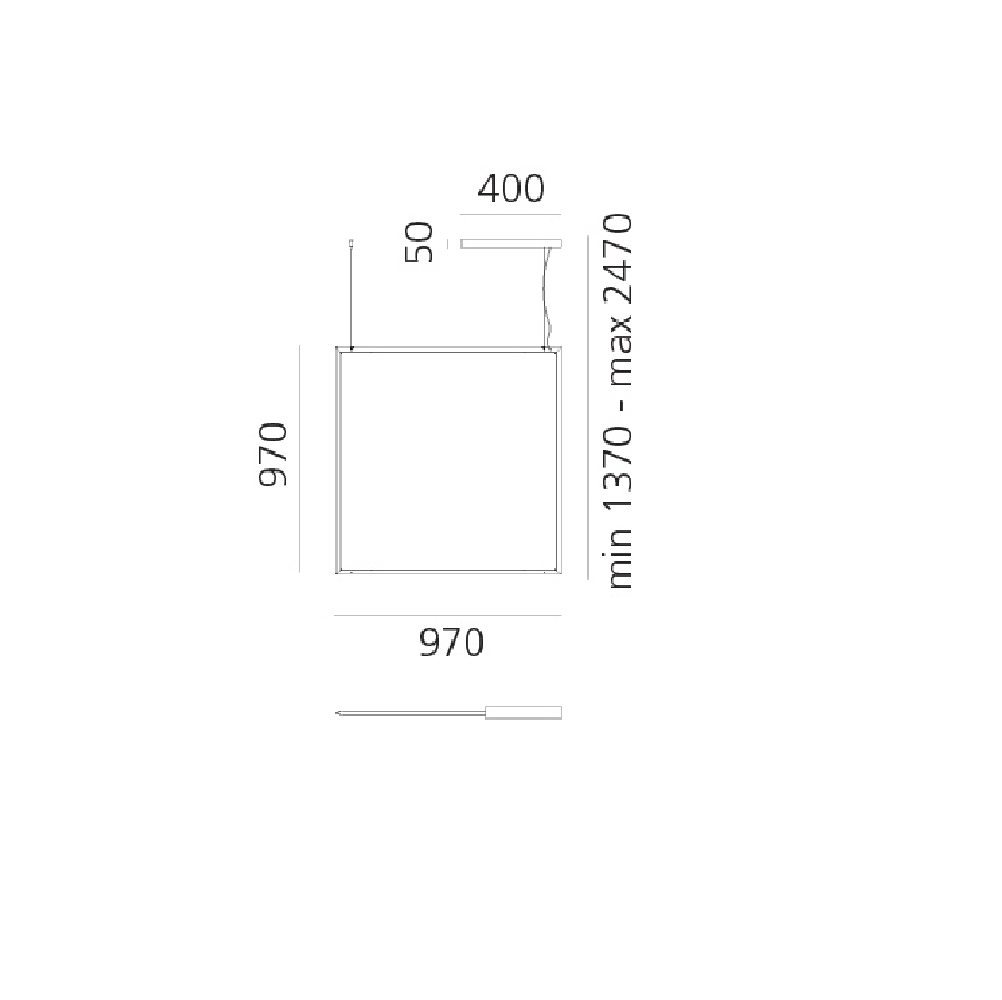Artemide Discovery Space Square TW Pendelleuchte