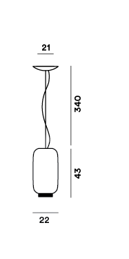 Foscarini Chouchin Reverse 2 Pendel - LED