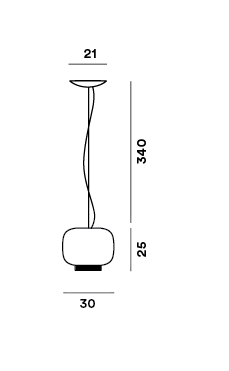 Foscarini Chouchin Reverse 3 Pendel - LED