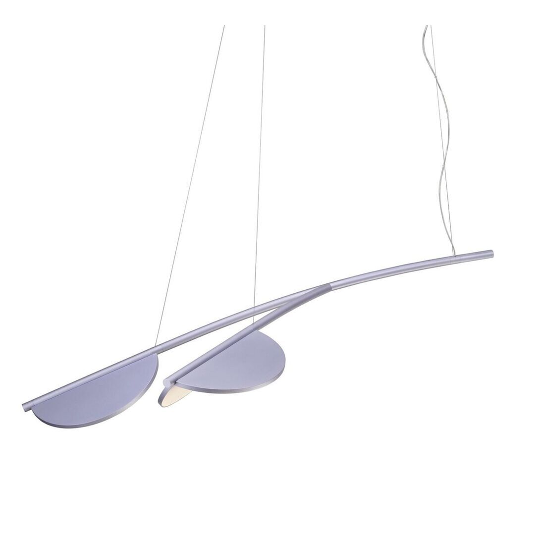 Flos Pendelleuchte Almendra Organic S2 von Flos  Lilac Metallized, Kurz