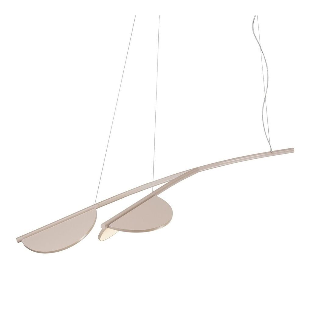 Flos Pendelleuchte Almendra Organic S2 von Flos  Nude, Kurz
