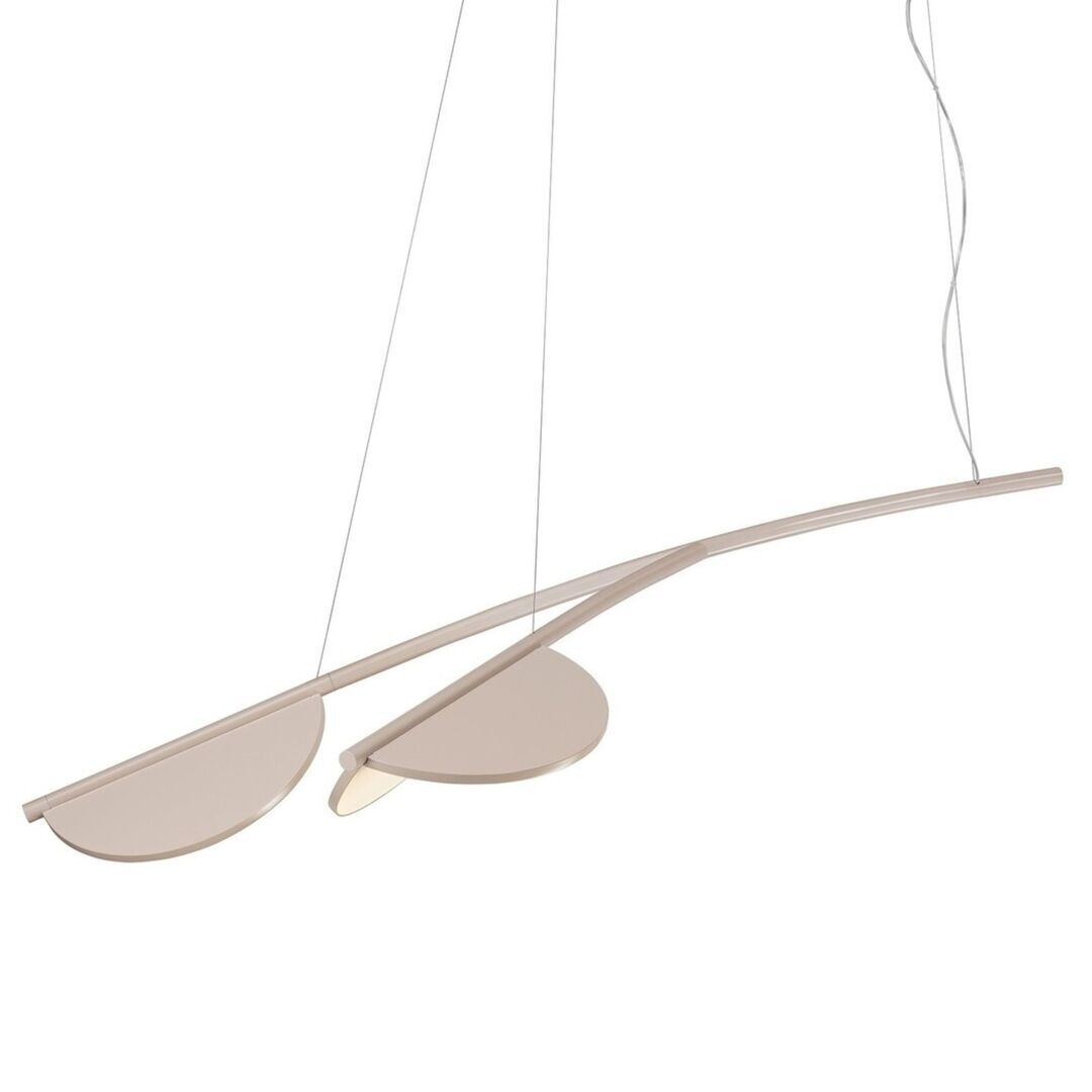 Flos Pendelleuchte Almendra Organic S2 von Flos  Nude, Lang