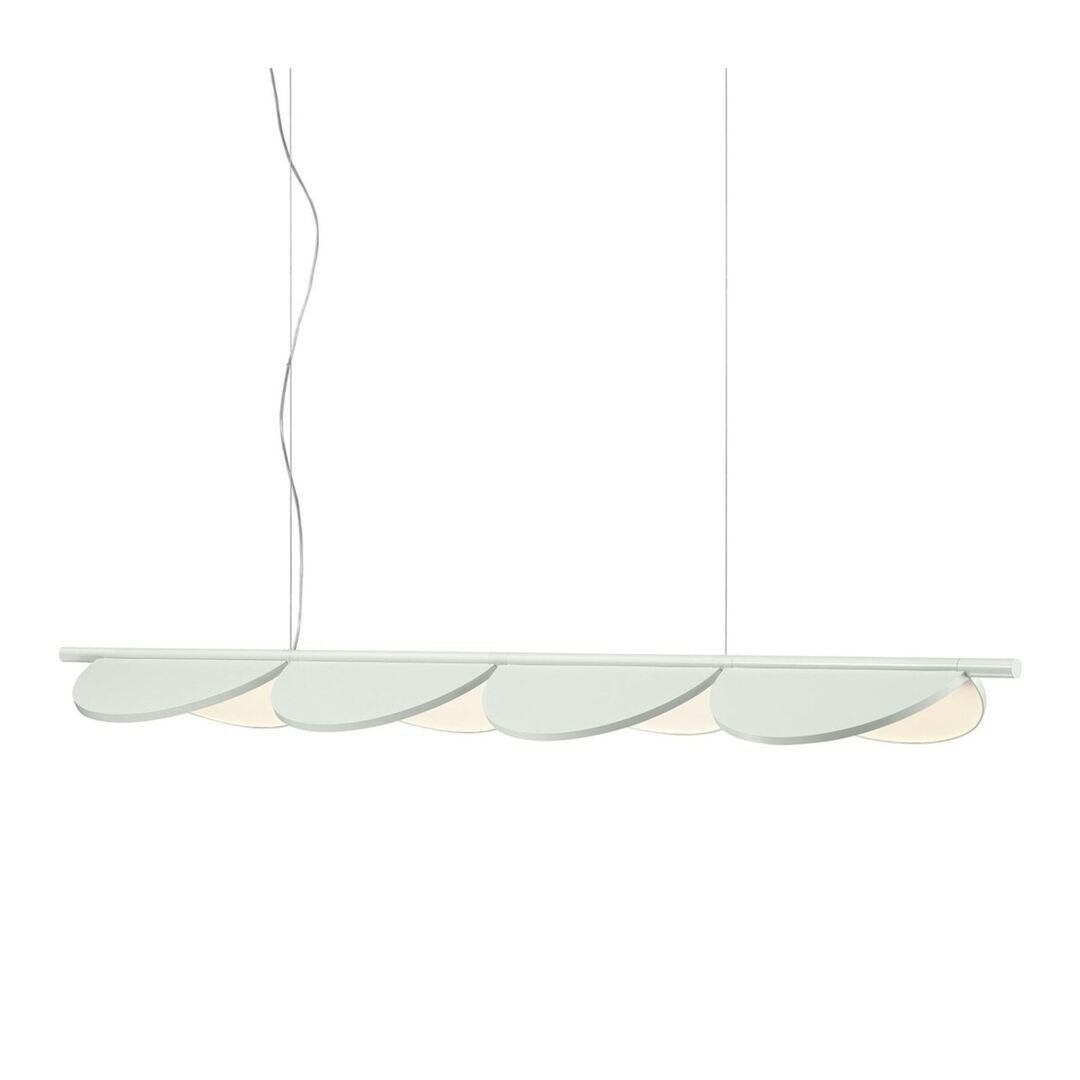 Flos Pendelleuchte Almendra Linear S4 von Flos  Off-White