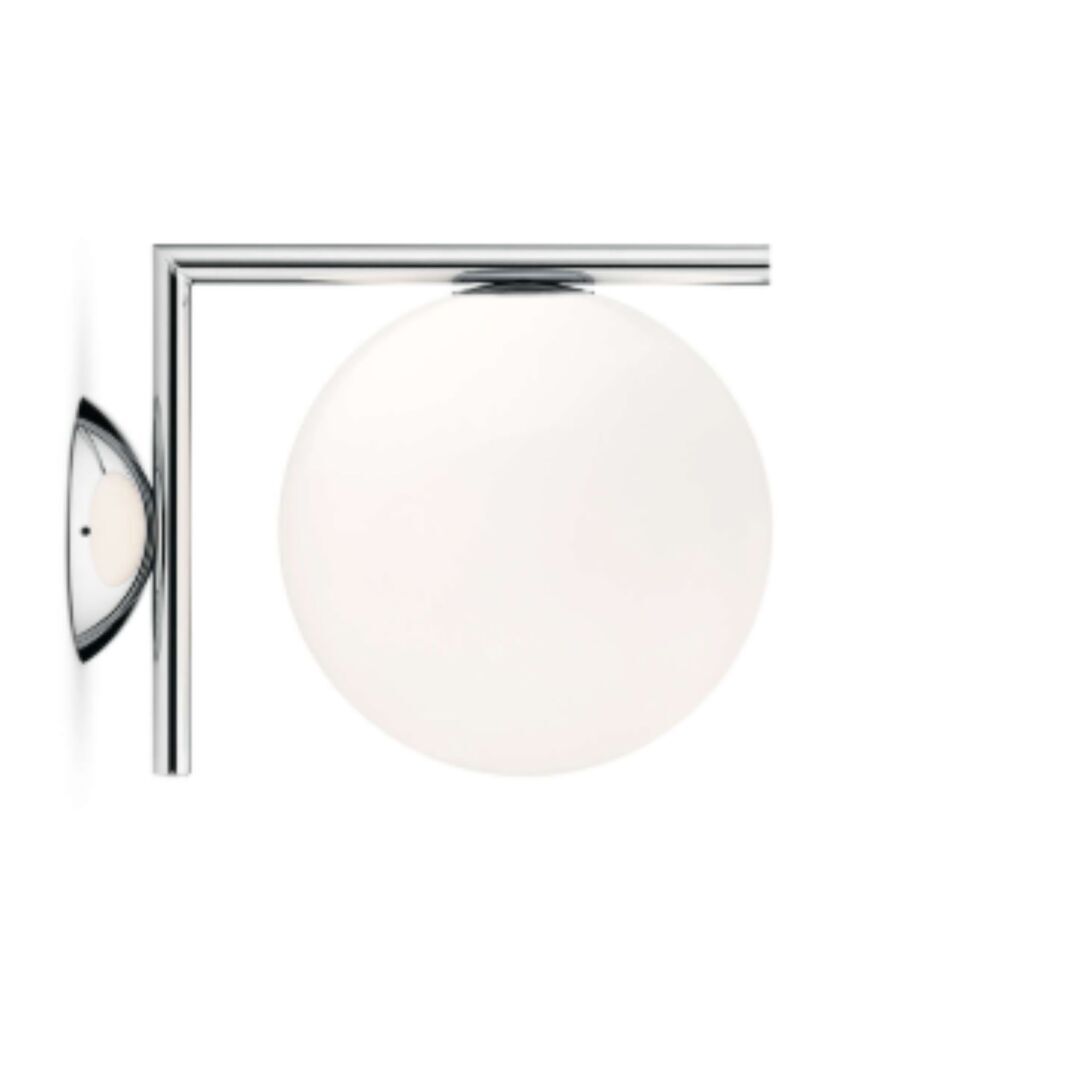 Flos Ceiling/Wall Double IC Lights von Flos  Chrome, IC Lights C/W2 Double