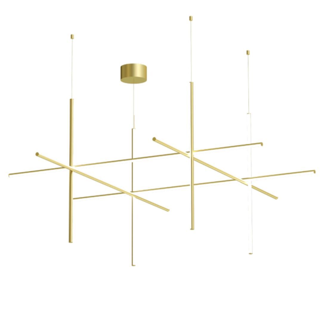 Flos Suspension Coordinates 4 von Flos  Eloxiert Champagner, Suspension 4