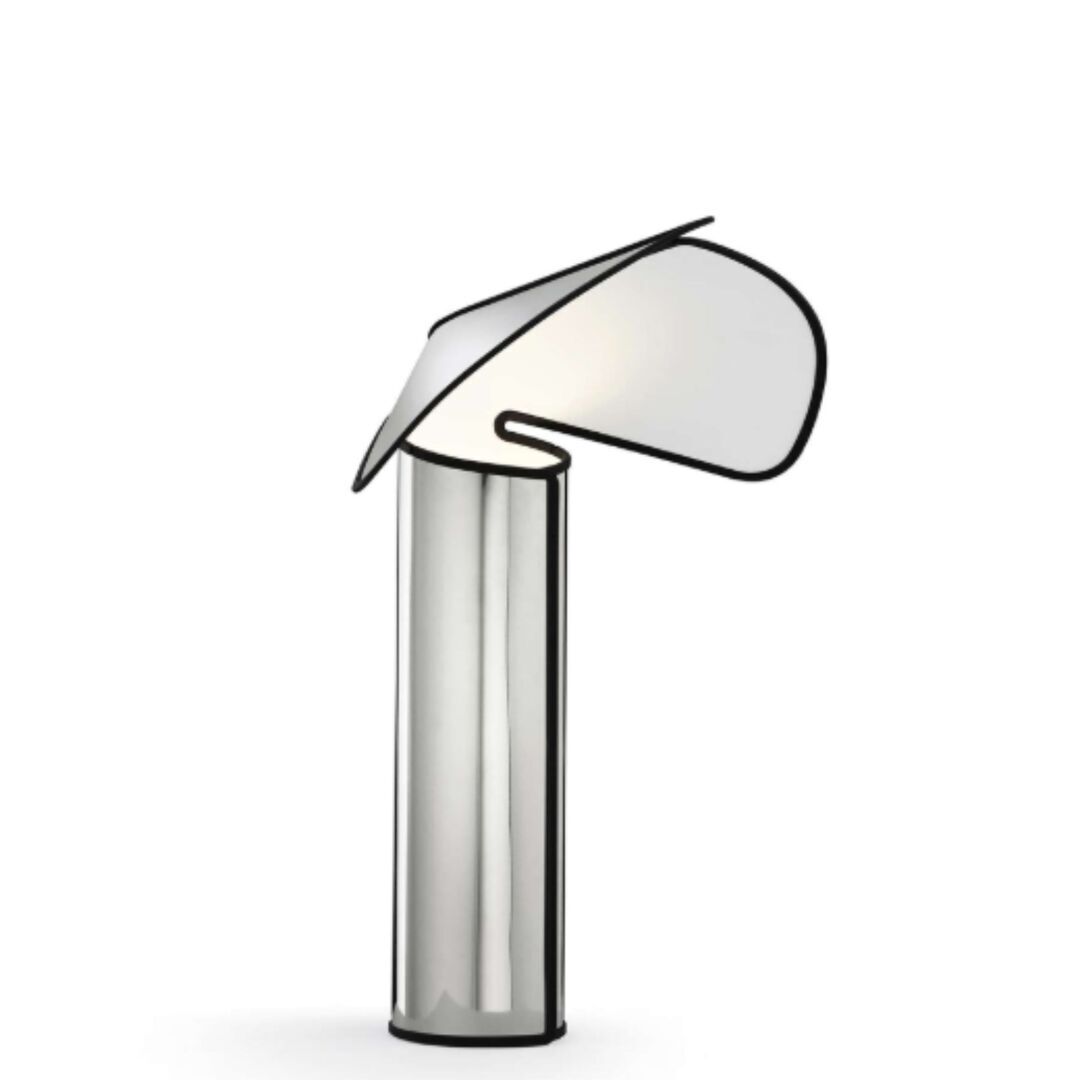 Flos Tischleuchte Chiara Floor von Flos Aluminium/Anthrazit
