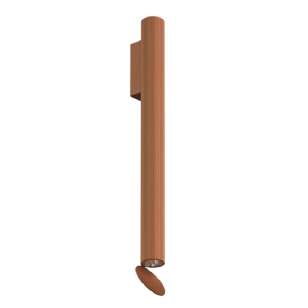 Flos Wandleuchte Flauta Riga Indoor von Flos  Hellrosa RAL 3015, Anodized Copper, H500 Riga
