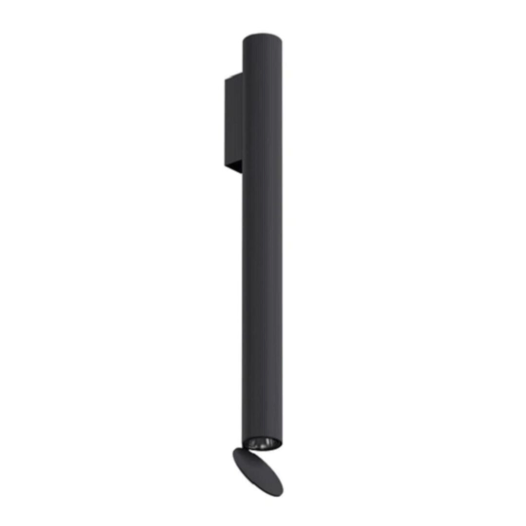 Flos Wandleuchte Flauta Riga Indoor von Flos  Hellrosa RAL 3015, Black, H500 Riga