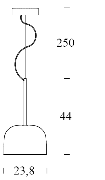 Fontana Arte EQUATORE LED-Pendelleuchte - klein
