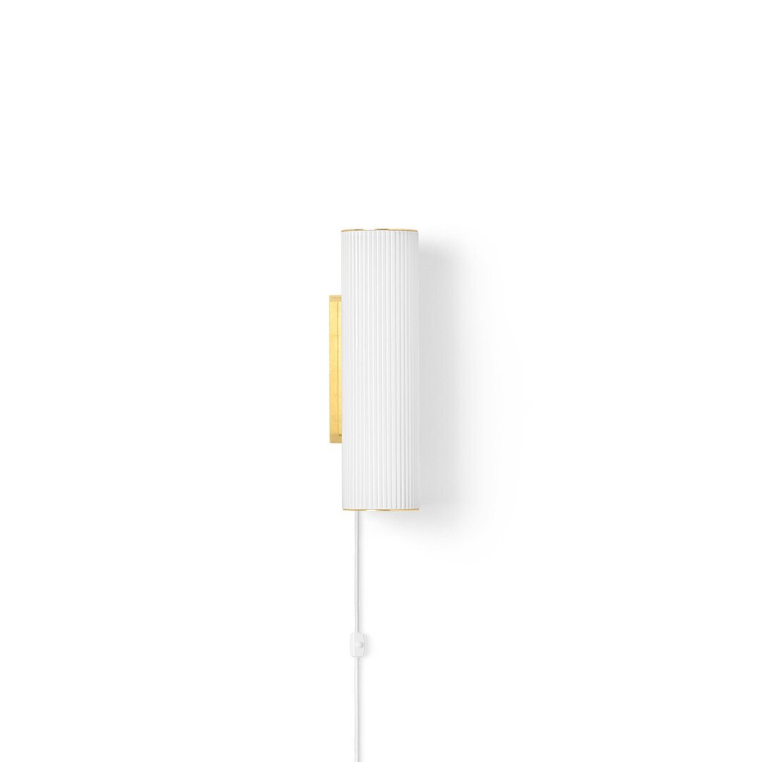 Ferm Living Vuelta Wall Lamp - Wandleuchte_40 cm_White/Brass