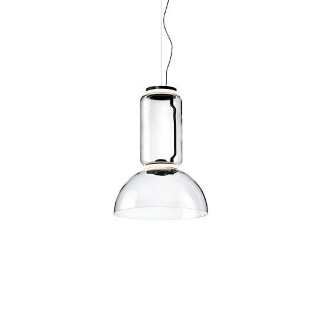 Flos Suspension Noctambule 1 Low Cylinder and Bowl von Flos  Schwarz