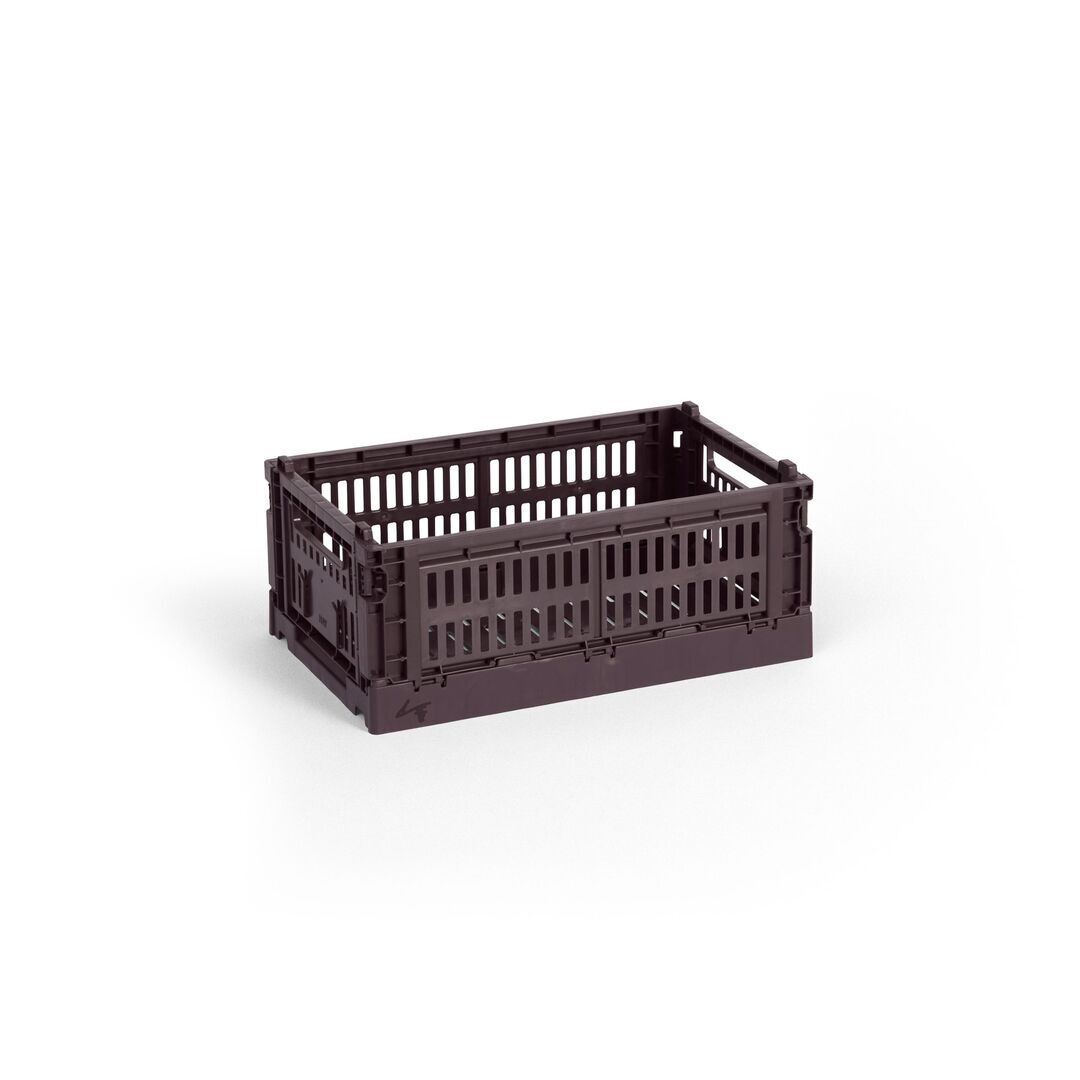 HAY Accessoires HAY Colour Crate S Bordeaux, B: 17 cm / L: 26.5 cm / H: 10.5 cm 