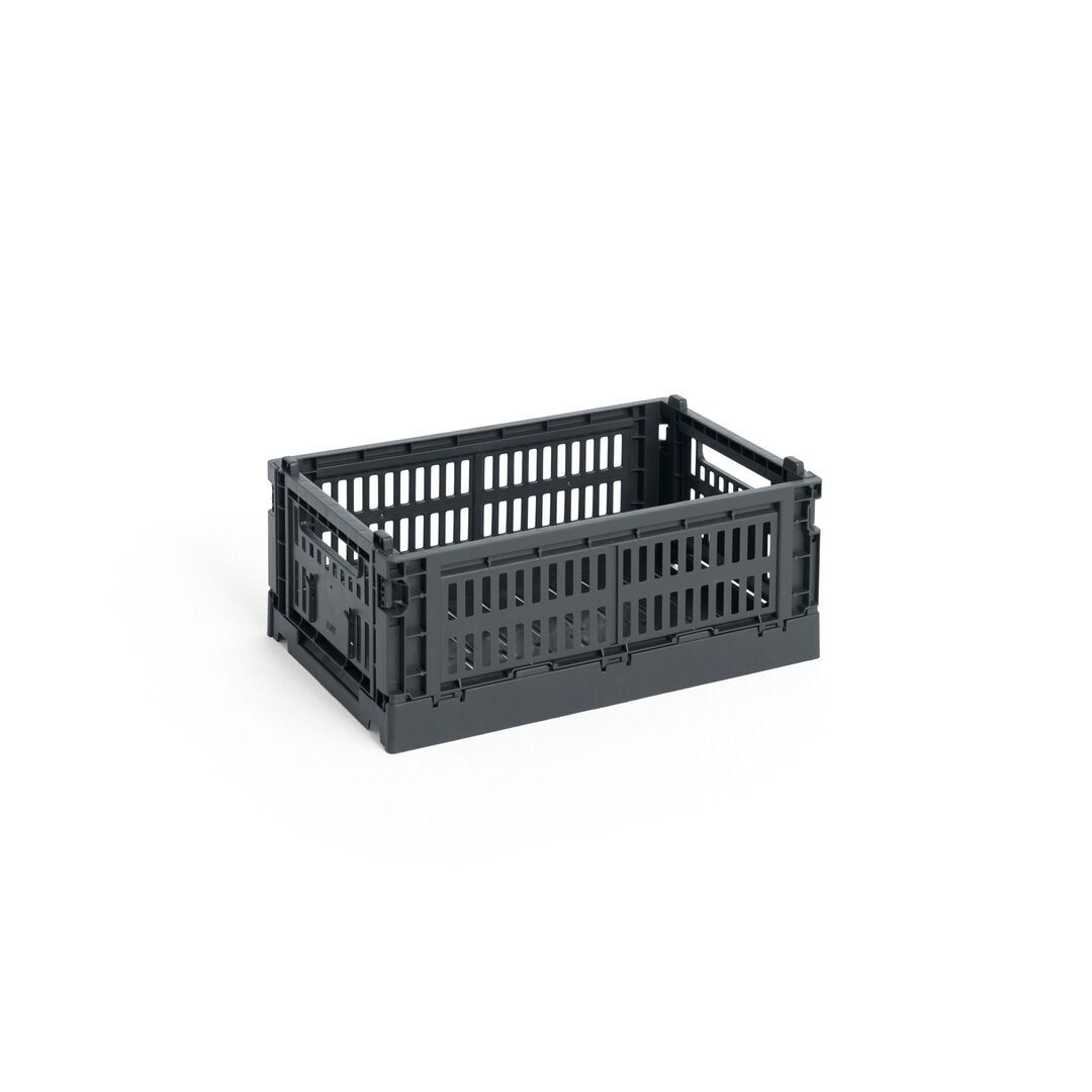 HAY Accessoires HAY Colour Crate S Charcoal, B: 17 cm / L: 26.5 cm / H: 10.5 cm 