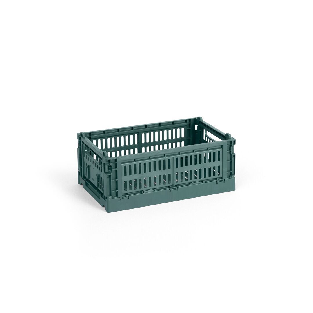 HAY Accessoires HAY Colour Crate S Dark green, B: 17 cm / L: 26.5 cm / H: 10.5 cm 