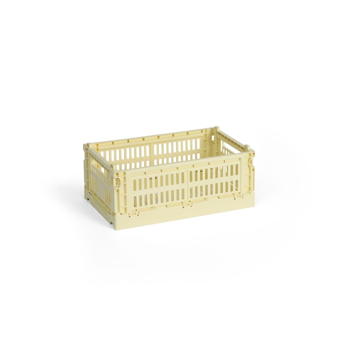 HAY Accessoires HAY Colour Crate S Light yellow , B: 17 cm / L: 26.5 cm / H: 10.5 cm 