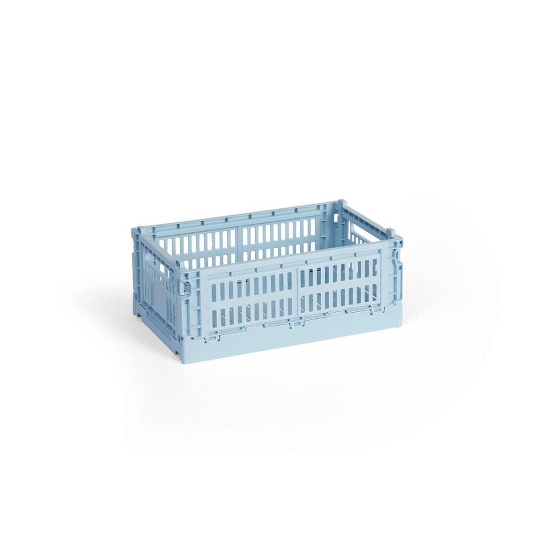 HAY Accessoires HAY Colour Crate S Soft Blue, B: 17 cm / L: 26.5 cm / H: 10.5 cm 
