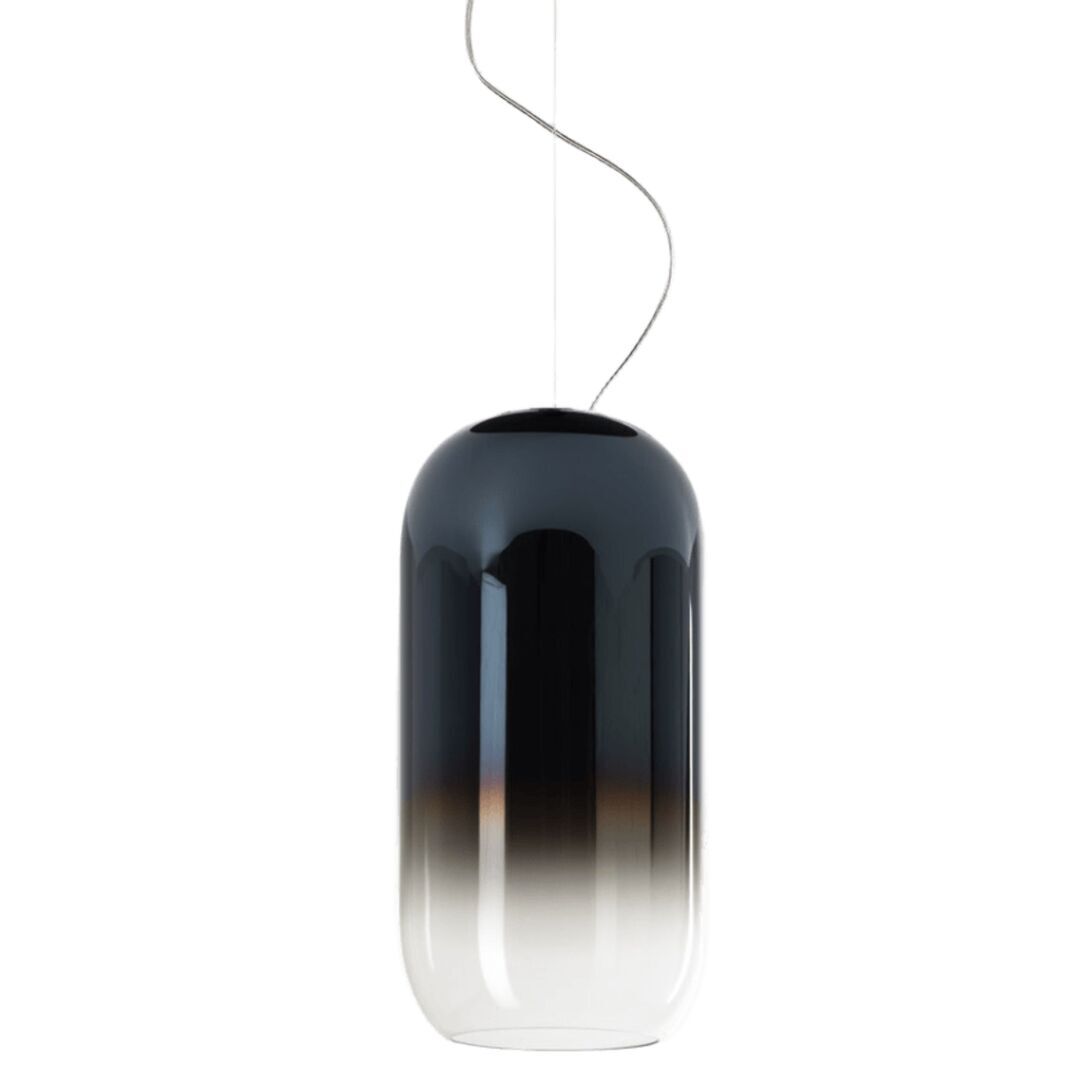 Artemide Artemide Gople Pendelleuchte Hellrosa RAL 3015, Weiss / Weiss, 1405050A, blau saphir