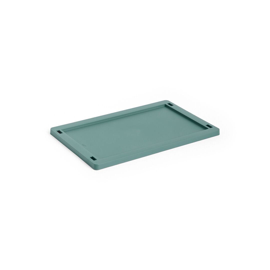 HAY Accessoires Colour Crate Lid Plastic Small von HAY  Dark green