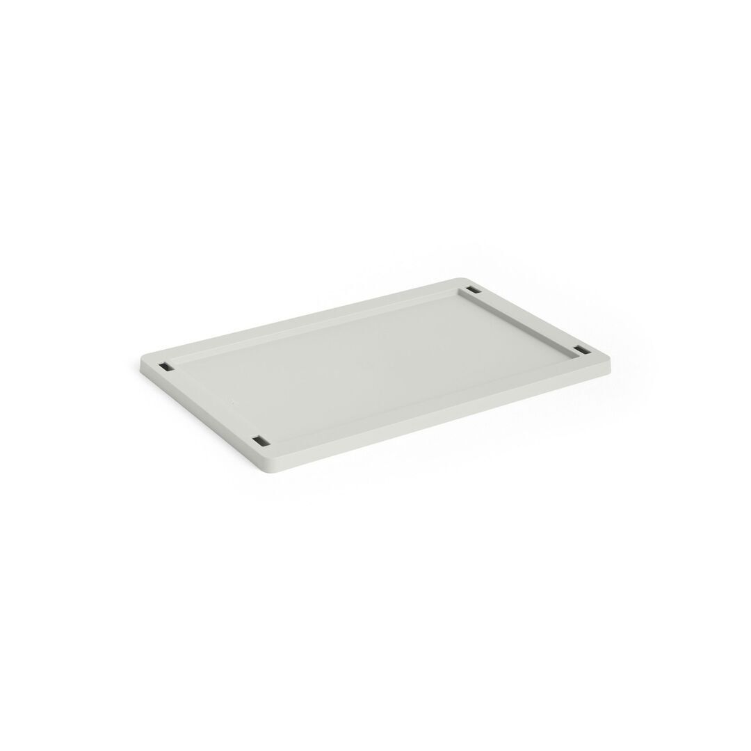 HAY Accessoires Colour Crate Lid Plastic Small von HAY  Grey