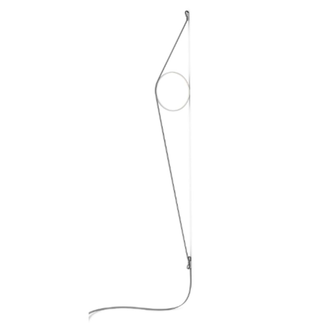 Flos Wandleuchte Wirering Grey von Flos  Hellrosa RAL 3015, White
