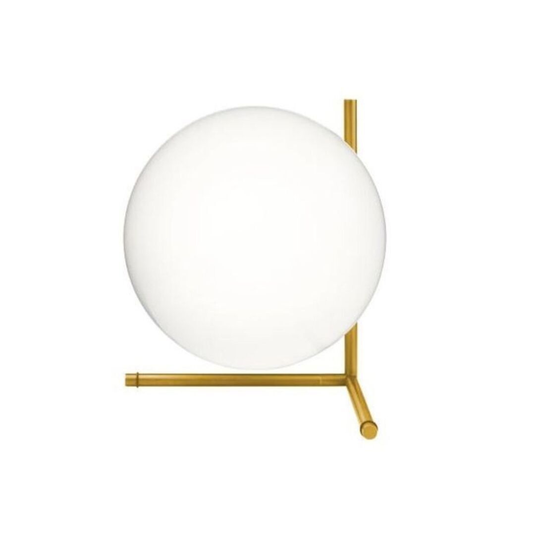 Flos Tischleuchte IC T1 von Flos  messing/gebürstet/H38cm