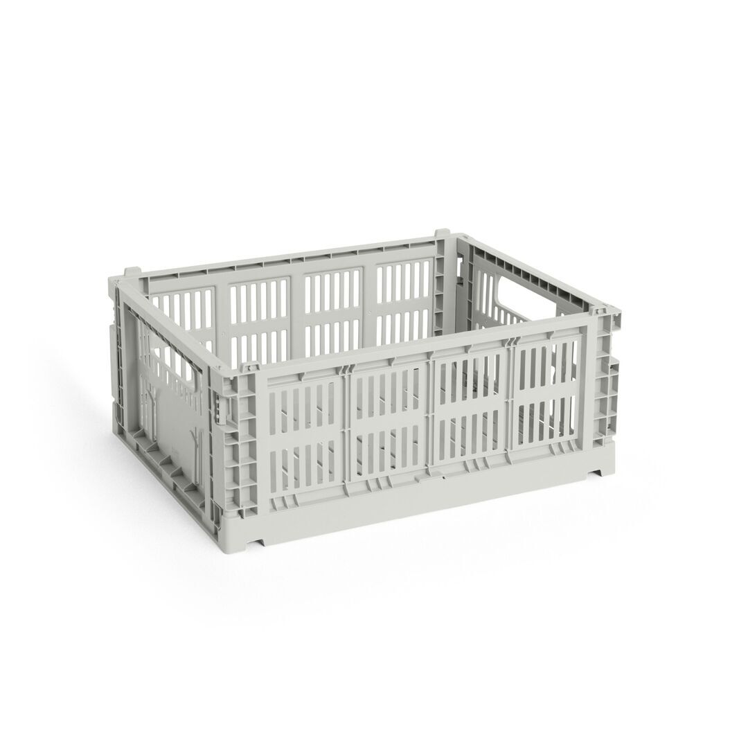 HAY Accessoires HAY Colour Crate M Grey, B: 26.5 cm / L: 34.5 cm / H: 14 cm 