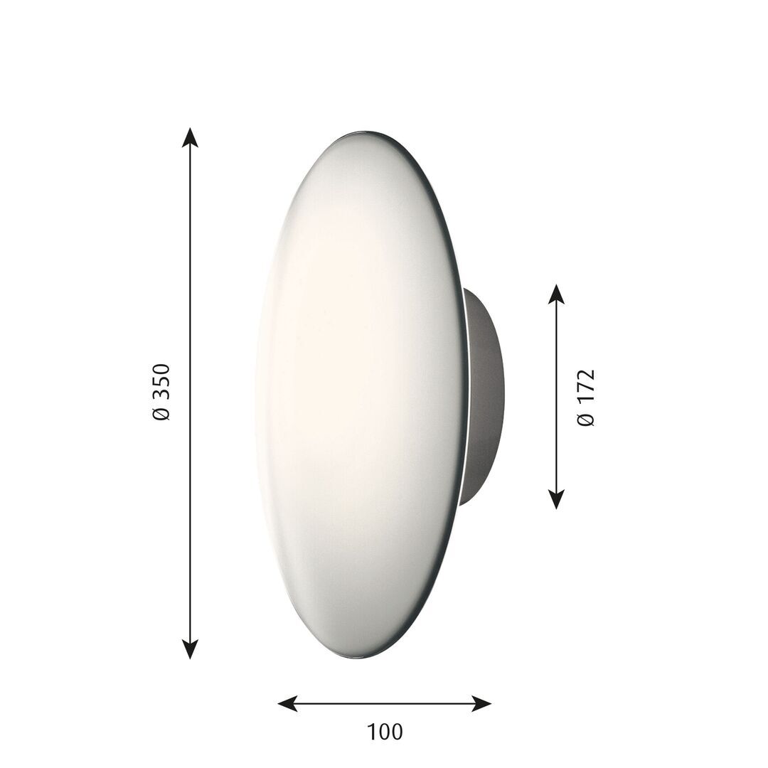Louis Poulsen Garten-Wandleuchte AJ Eklipta von Louis Poulsen Ø: 45 cm, Weiss