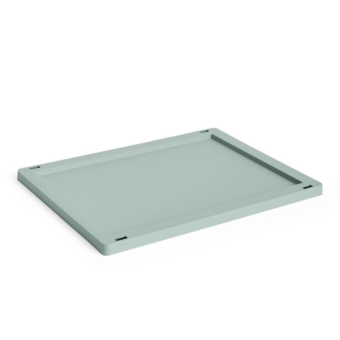 HAY Accessoires Colour Crate Lid Plastic Medium von Hay Sage green