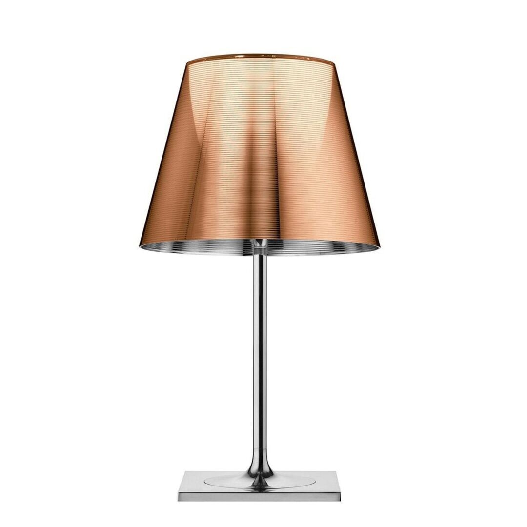 Flos Tischleuchte KTribe T2 von Flos  Aluminium, Kunststoff, Aluminiertes bronze