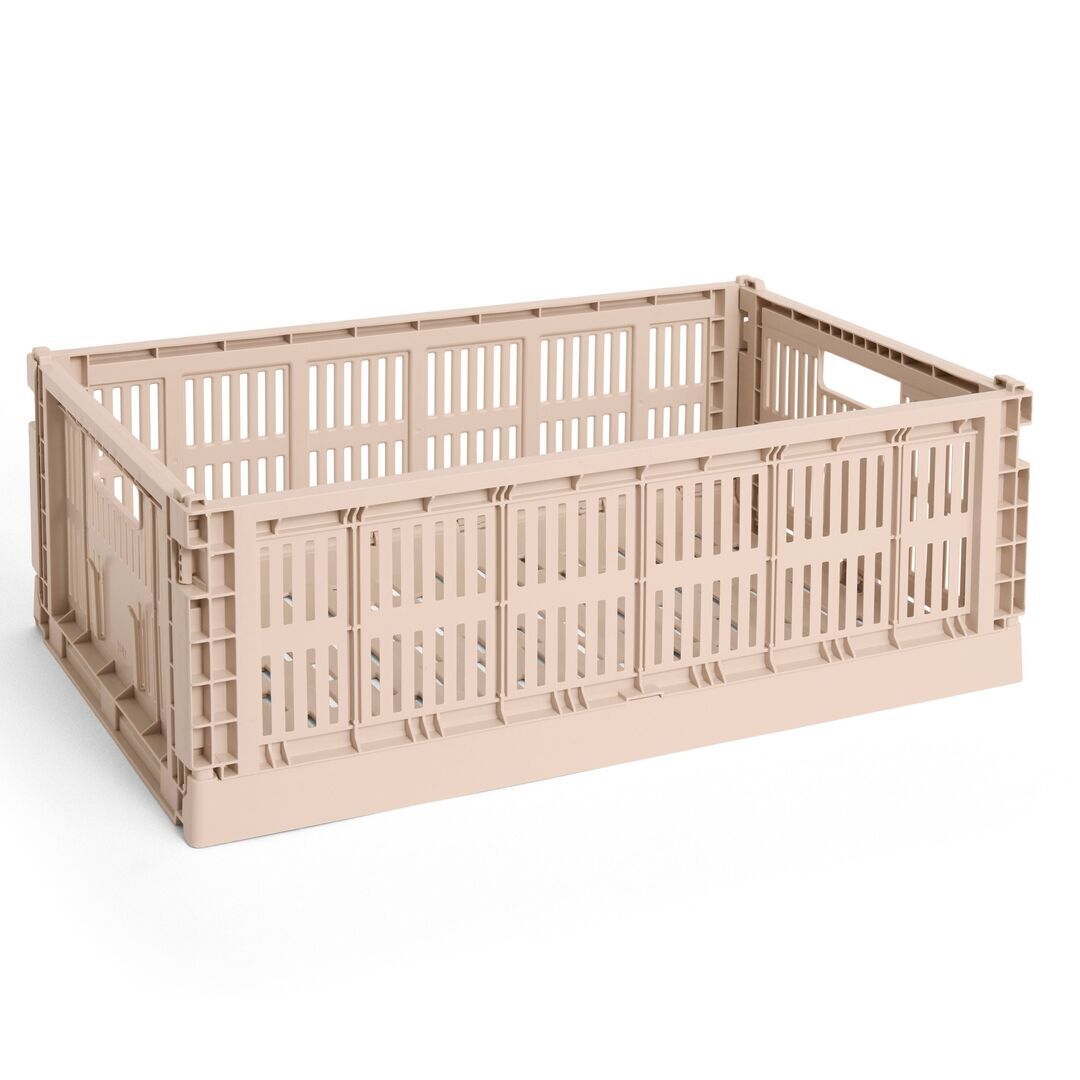 HAY Accessoires HAY Colour Crate L Powder, B: 34.5 cm / L: 53 cm / H: 18.5 cm 