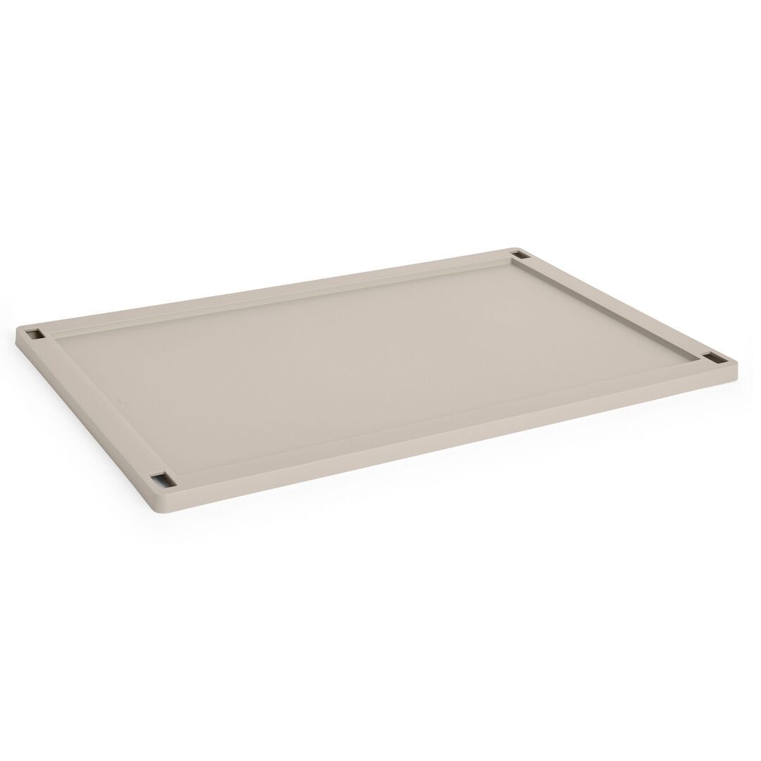 HAY Accessoires Colour Crate Lid Plastic Large von Hay  Warm Grey