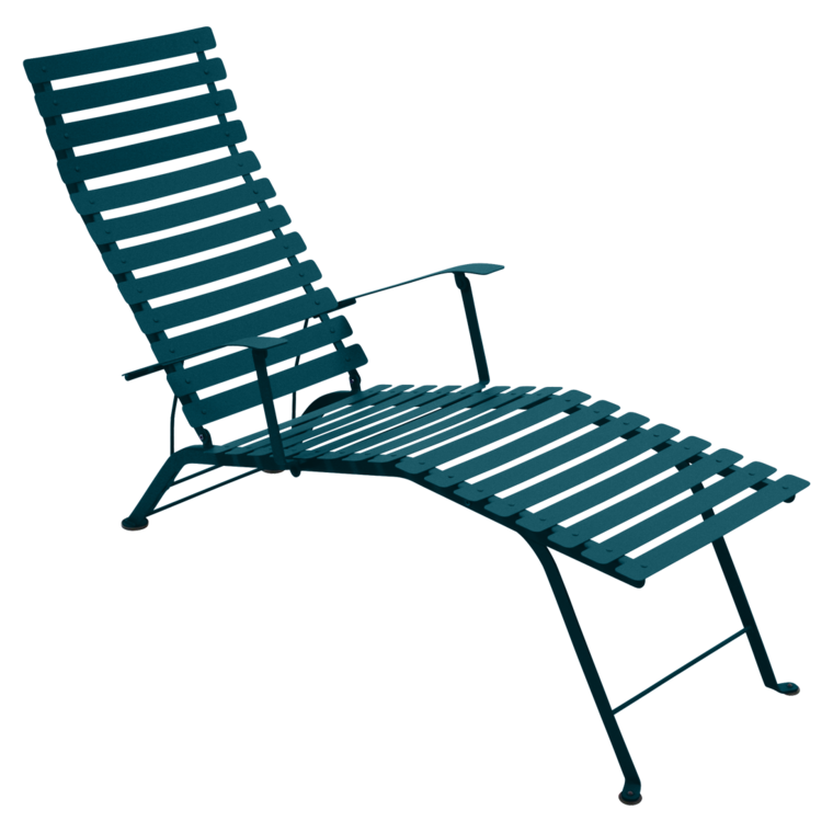 Fermob Bistro Metall-Liegestuhl-Acapulcoblau